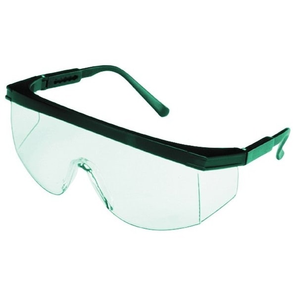 Msa Safety SAFETY WORKS Unilens Safety Glasses, AntiFog Lens, Rimless, Wraparound Frame, Teal Frame - 817695