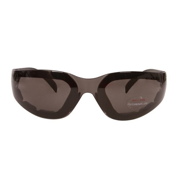 Bulldog Safety Glasses, Black Frame, Gray, PR - EHB20-CCFST
