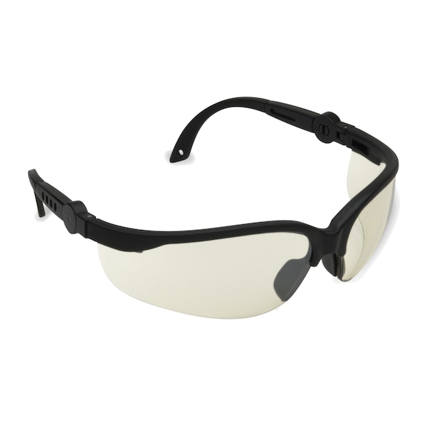 Akita Safety Glasses, Indoor/Outdoor, Black, PR - EFB50S