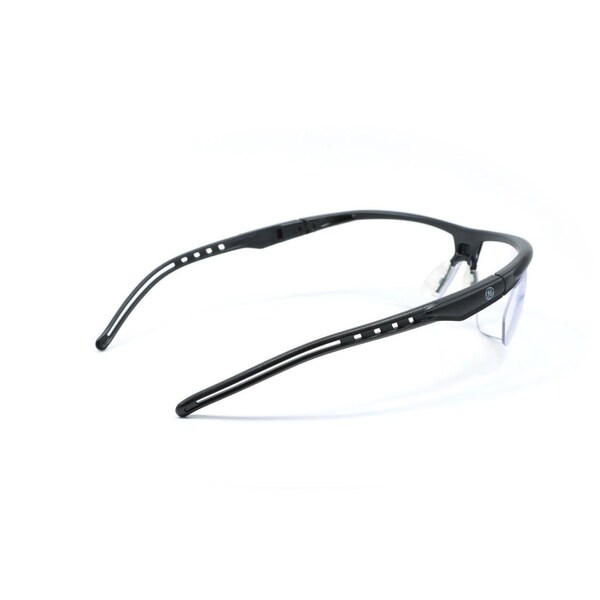 Ge Safety Glasses, Clear Anti-Fog &  Anti-Scratch Lens, Polycarbonate, Black/Blue - GE208CAF