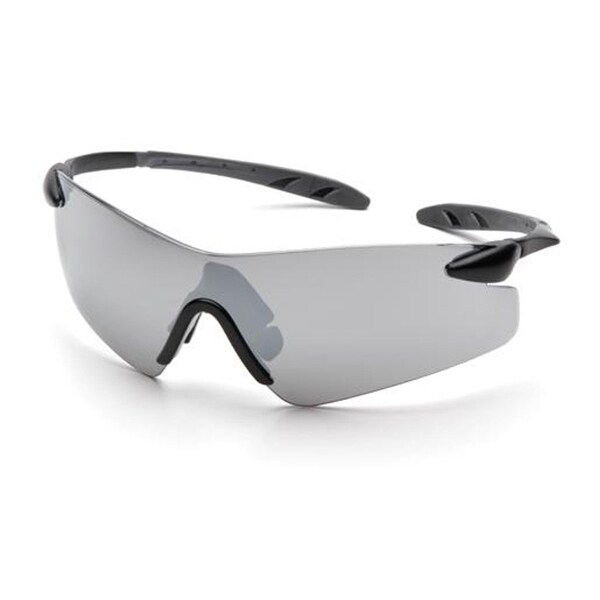 Pyramex Rotator Safety Glasses Silver Mirror Lens with Black Temples - SB7870S