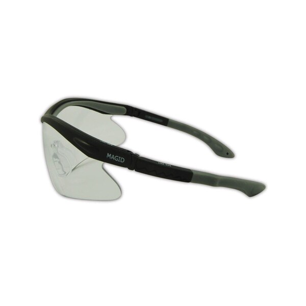 Magid Safety Glasses, Indoor/Outdoor Black/Gray - Y75BKIO