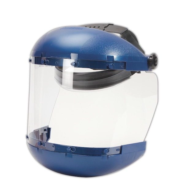 Sellstrom Sellstrom 38110 Complete Faceshield W/Drop-Down Ratchet Headgear, 6X19 - 38110