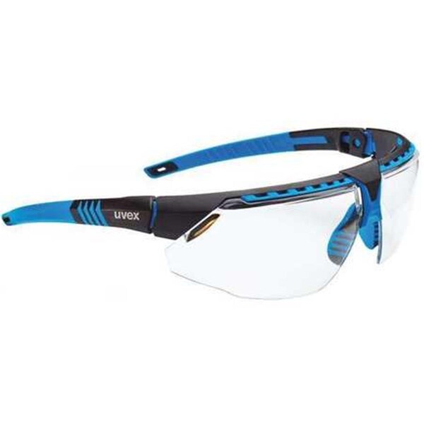 Honeywell Uvex Honeywell Uvex 763-S2870HS Avatar Avatar Hydroshield Anti-Fog Safety Glasses; Black & Blue - Pack of 10 - 763-S2870HS