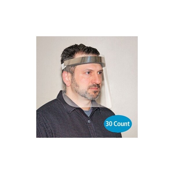 Pig Disposable Anti-Fog Face Shield - 13" W x 9" H, 30PK - GLS8000
