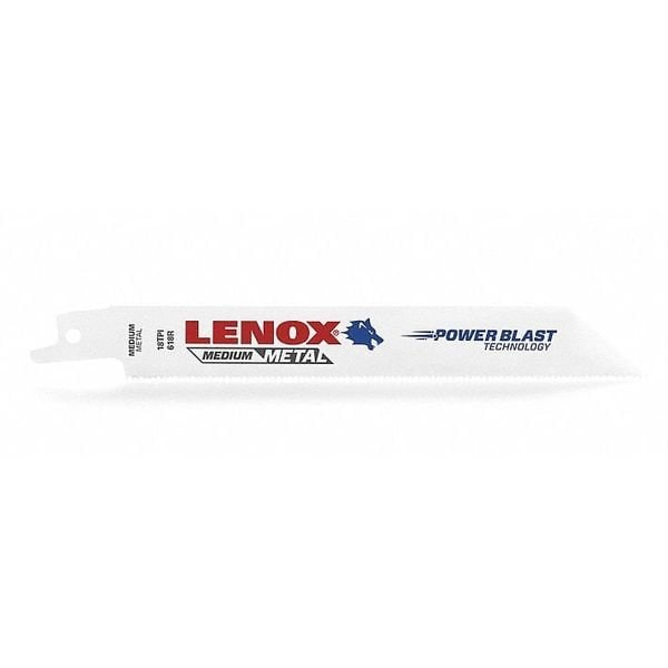 Lenox 6 in L x 18 TPI Bi-Metal RecipSaw Blade, TPI 18, 50 UNT, PK4 - 22751OSB618R