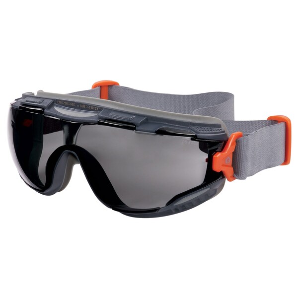 Ergodyne Smoke Lens Gray Safety Goggles Neoprene Strap - ARKYN-NEO