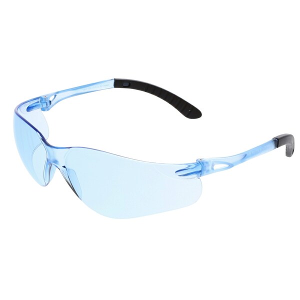 Mcr Safety Glasses, Sentinel Light Blue Lens, 12PK - 90809