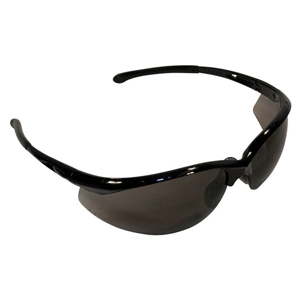 Stens Safety Glasses - Black Frame, Anti-Scratch Gray Lens, Elite Style - 751-630
