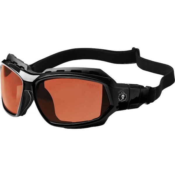 Ergodyne PLZ Safety Glasses/Goggles, Blk/Copper - LOKI-PZ