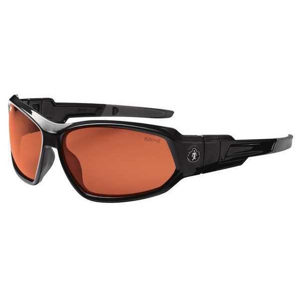 Ergodyne PLZ Safety Glasses/Goggles, Blk/Copper - LOKI-PZ