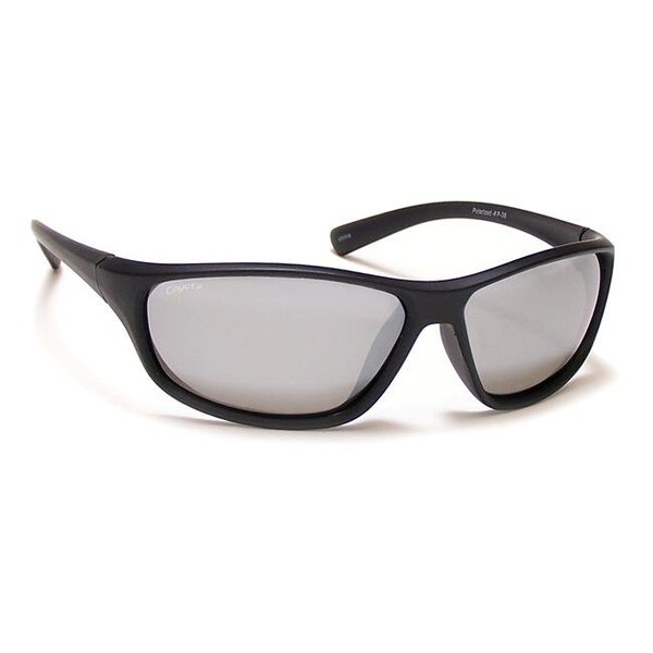Coyote Eyewear Coyote Eyewear 680562076035 P-38 Polarized Sport Sunglasses; Matte Black & Silver Frame - P-38 M. BLACK/SILLVER FM