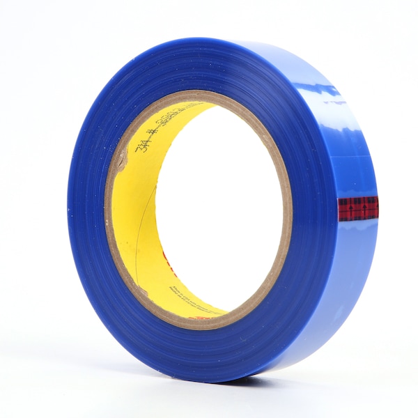 Cinta de película 3M, poliéster, azul, 1 pulgada x 72 yardas, paquete de 36 - 8902