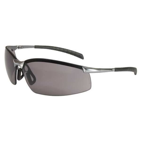 Honeywell Uvex GX-8, Safety Glasses Anti-Scratch, TSR Gray Lens, Half-Frame, Wraparound - A1301
