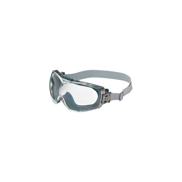 Honeywell North Uvex Stealth Hydroshield Safety OTG, Navy Frame, Clear Lens, Scratch-Resistant, Hard Coat - S3970HS