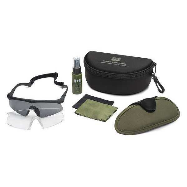 Revision Military Safety Glasses Anti-Fog &  Anti-Scratch, Assorted Lens, Half-Frame, Wraparound - 4-0076-9826