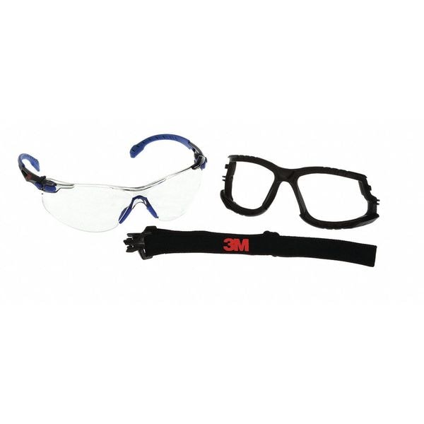 3M Safety Glasses, Anti-Fog &  Anti-Scratch, Gray Lens, Universal - S1107SGAF-KT