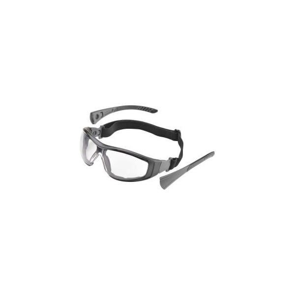 Delta Plus Elvex Go-Specs II EVA FR Foam Lined Spectacle, Clear AF/PC Lens, Black Frame - GG-45C-AF