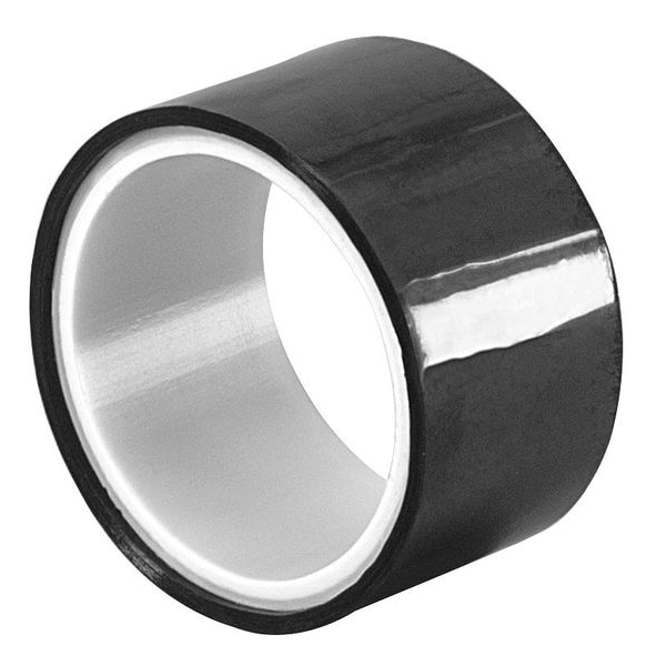 Cinta de película metalizada Tapecase, negra, 1/2 pulg x 5 yardas - 15D339