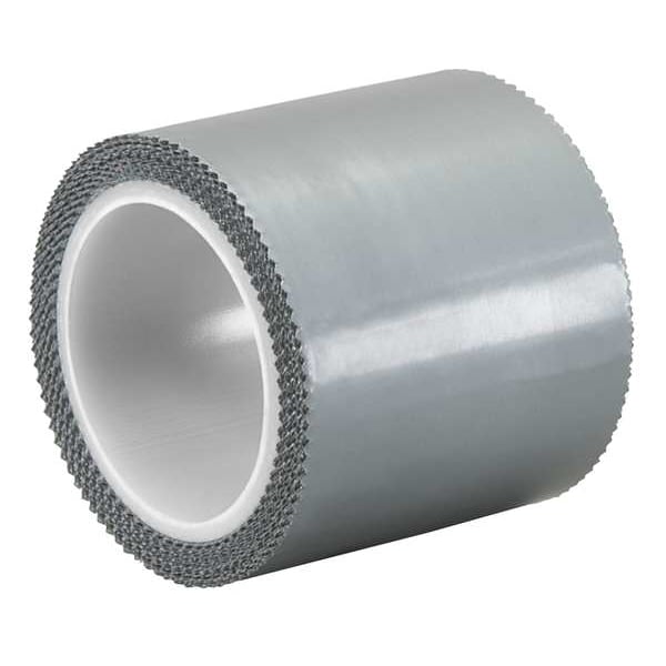 Cinta de película Tapecase, Polietileno, Plata, 2 pulgadas x 5 yardas - 15D434