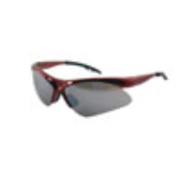 Sas Safety Red Frame Diamondbacks Safety Glasses with Smoke Lens - SAS-540-0003