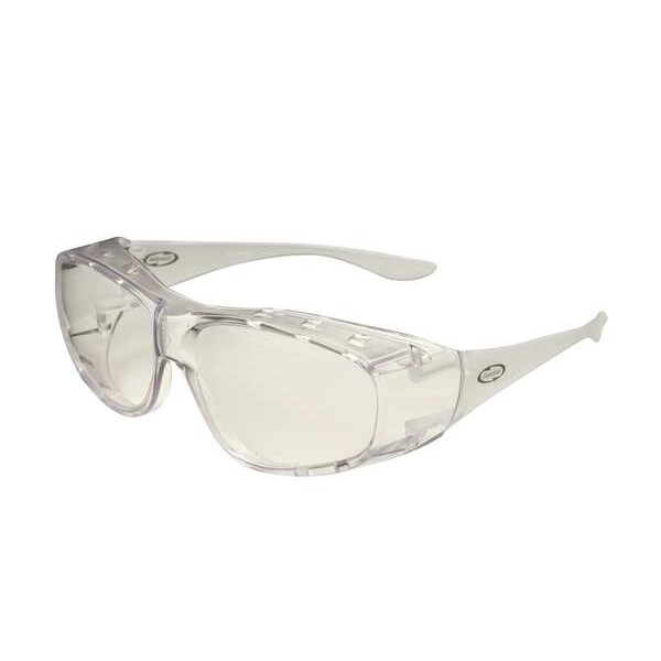 Guardian Safety Glasses Scratch Resistant, Clear Lens, Frameless, OTG - 25G66HS