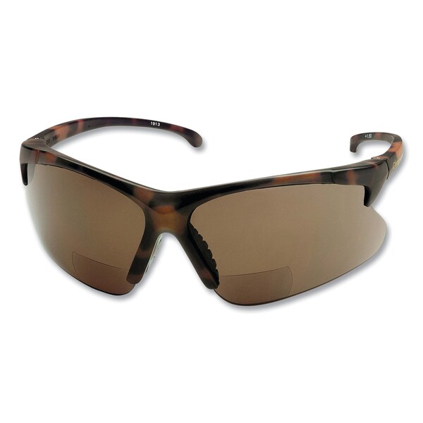 Kleenguard V60 30-06 Readers Safety Sunglasses, Nylon Tortoise Frame, Smoke Polycarbonate Lens, 6PK - KCC19874