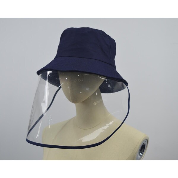 Dressdown Bucket Unisex Hat Face Shield Navy Blue - DR1607459