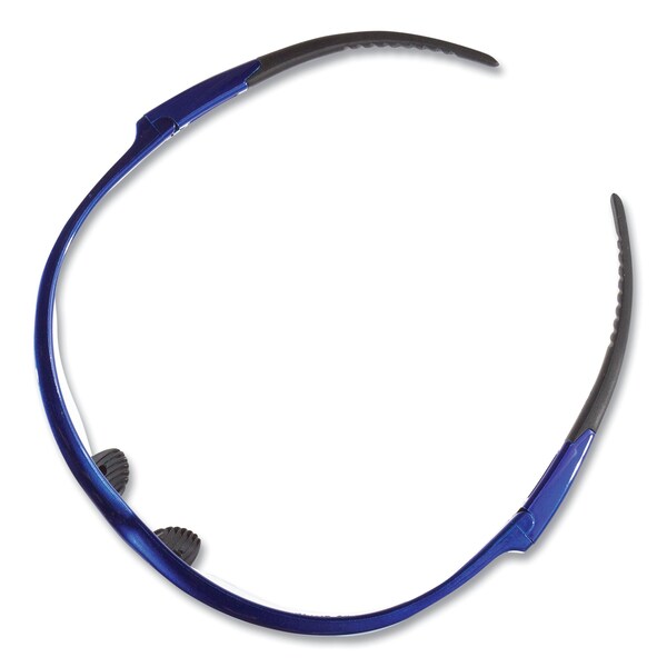 Kleenguard Nemesis Safety Glasses, Metallic Blue Frame, Clear Anti-Fog Lens, 12PK - KCC47384