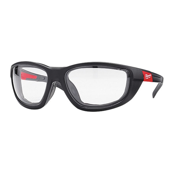 Milwaukee Tool Safety Glasses, Wraparound Clear Polycarbonate Lens, Impact-Resistant, 12PK - 48-73-2041X12