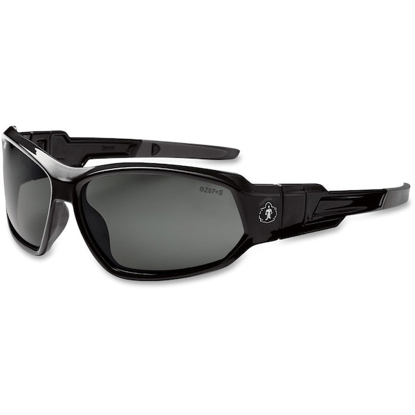 Ergodyne Loki Fog-Off Safety Glasses/Goggles, Smoke Polycarbonate Lens - EGO56033