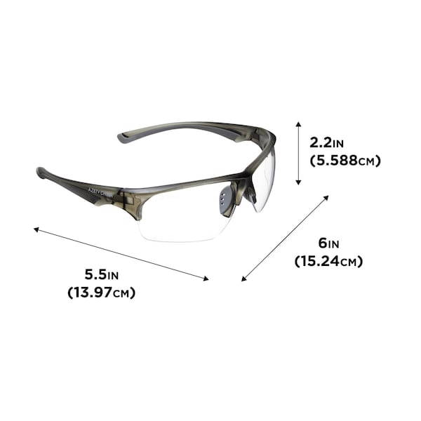 Allen Co Outlook Shooting Safety Glasses, Clear Lenses, ANSI Z87.1+ & CE Rated - 2383