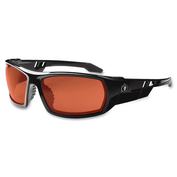 Ergodyne Odin, Safety Glasses Anti-Fog &  Anti-Scratch, Copper Lens - 50020