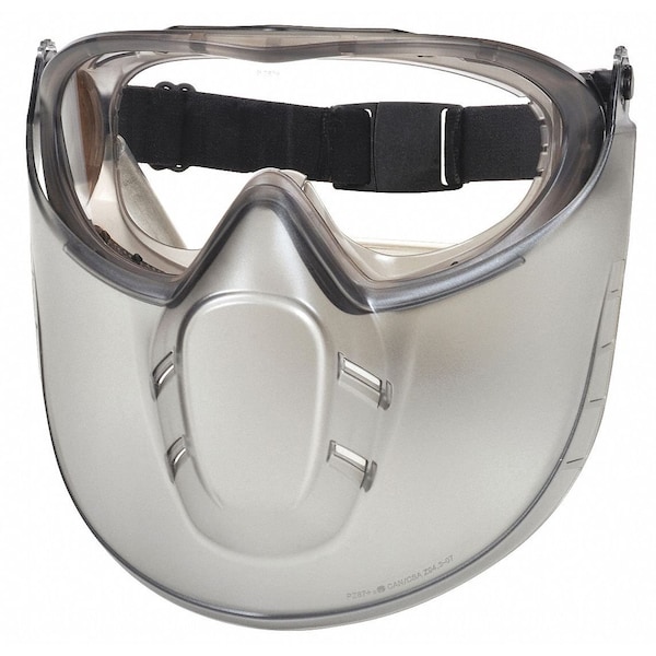 Condor Goggles and Faceshield, Anti-Fog/Anti-Static/Anti-Scratch, ANSI Dust/Splash Rating D3, Gray - 29XT52