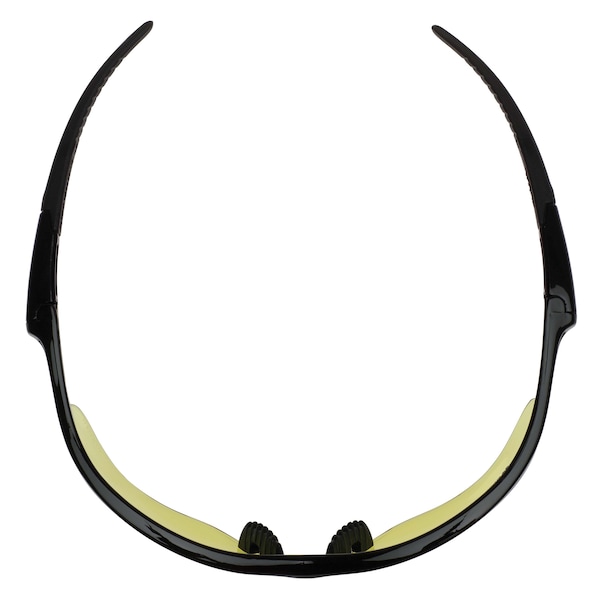 Kleenguard V30 Nemesis, Safety Glasses Anti-Scratch, Amber (Yellow) Lens, Half-Frame, Wraparound - 25659