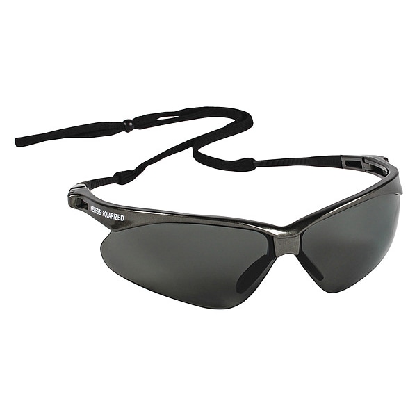 Kleenguard V30 Nemesis, Safety Glasses Anti-Scratch, Polarized, Gray Lens, Half-Frame, Wraparound - 28635