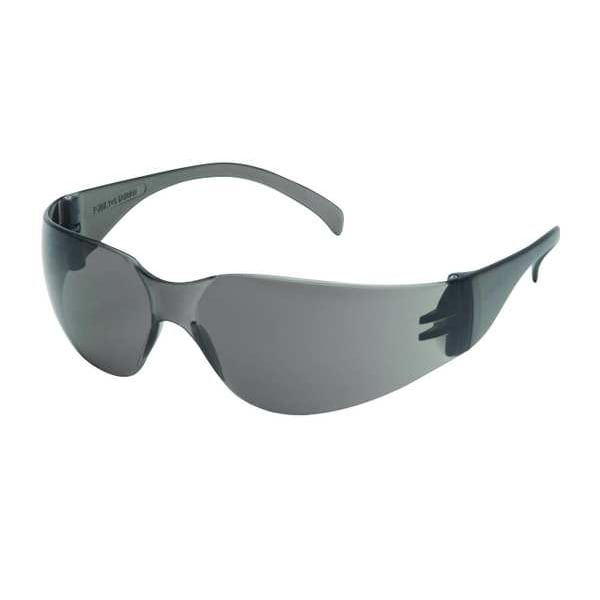 Pyramex Intruder, Safety Glasses Anti-Scratch, Gray Lens, Frameless, Wraparound - S4120S