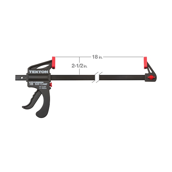Tekton 18 Inch Ratchet Bar Clamp / 24 Inch Spreader Set, 2-Piece - CLP51518