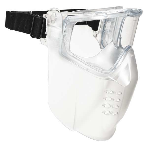 Msa Safety Faceshield Goggle Assembly, Anti-Fog/Anti-Scratch, ANSI Dust/Splash Rating D3, Clear Visor - 10150069