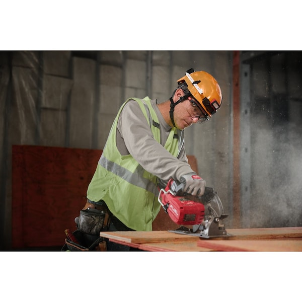 Milwaukee Tool Safety Glasses Anti-Fog &  Anti-Scratch, Clear Lens, Half-Frame, OTG-Wraparound - 48-73-2070