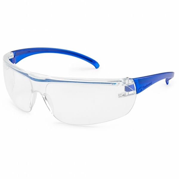 Gateway SteelyBlues Metal Detectable, Safety Glasses Anti-Fog &  Anti-Scratch, Clear Lens, Frameless - 29MDX9