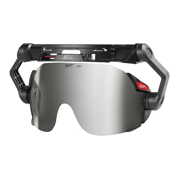 Milwaukee Tool Eye Visor, Mirrored Visor, Polycarbonate, BOLT(TM) Suspension - 48-73-1419