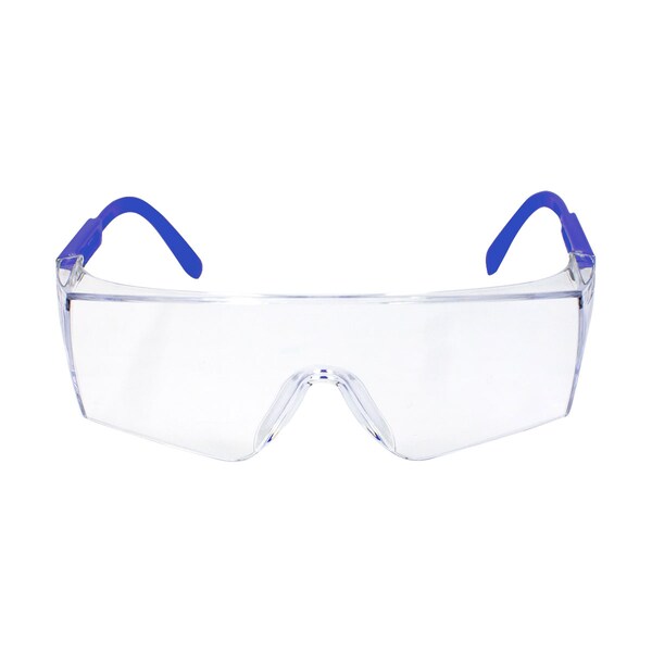 Bison Life Boxer, Safety Glasses Anti-Fog &  Anti-Scratch, Clear/Blue Lens - ZH-BXSG-CLLBLT-MS16-6