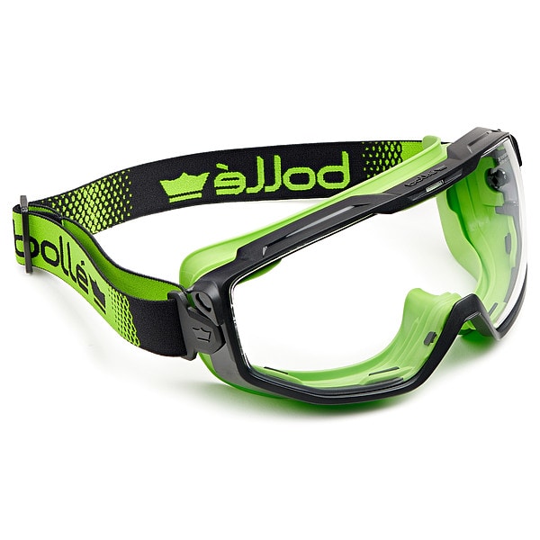 Bolle Safety Safety Goggles, Clear Lens, D3, D4, D5 ANSI/Dust Splash Rating, Universal - UNIVGN11W