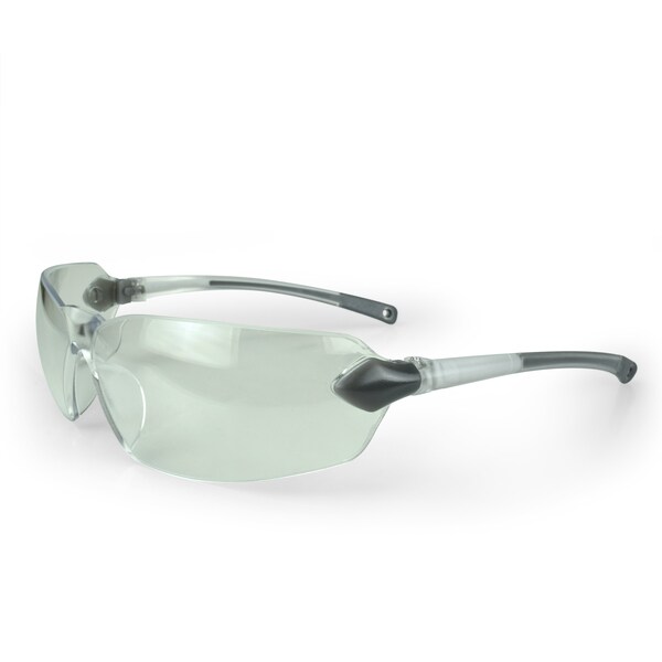 Radians Safety Glasses, Wraparound I/O Polycarbonate Lens, Uncoated,  - BAL1-90