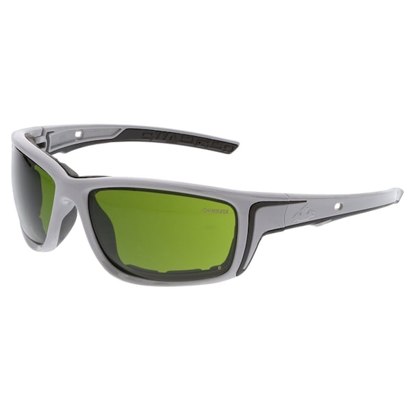 Mcr Safety Glasses, Swagger SR5 Gray Frame, 3.0 IR MAX6, 12PK - SR5230PF