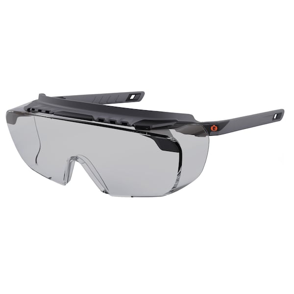 Ergodyne Safety Glasses, Indoor/Outdoor Matte Black Frame - OSMIN-IO