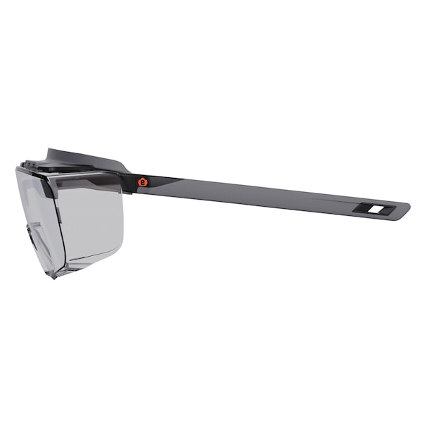 Ergodyne Safety Glasses, Indoor/Outdoor Matte Black Frame - OSMIN-IO