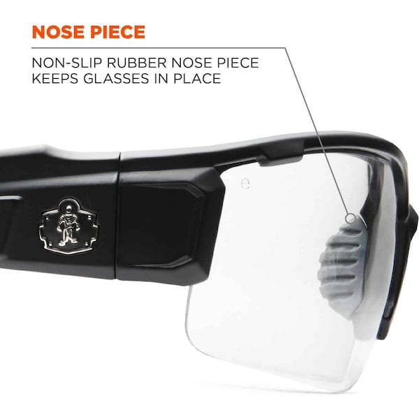 Ergodyne Dagr, Safety Glasses Polarized, Clear Lens, Half-Frame, Traditional - DAGR-AF