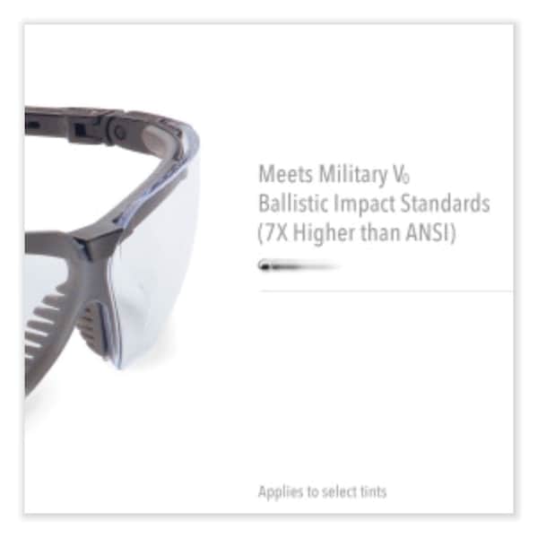 Honeywell Uvex Anti-Fog &  Anti-Scratch Lens, Polycarbonate, Black 3/4 Frame, Wraparound - S3200HS